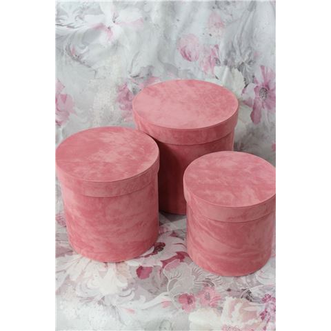 Rózsaszín bársony díszdoboz