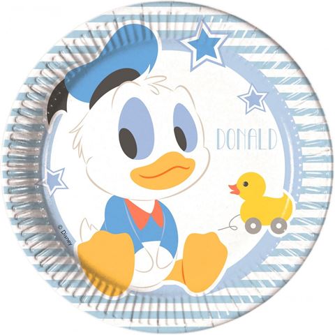 Disney Mickey Infant Donald Papírtányér 8 db-os 19 5 cm