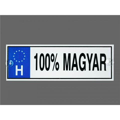 Rendszámtábla - 100 magyar