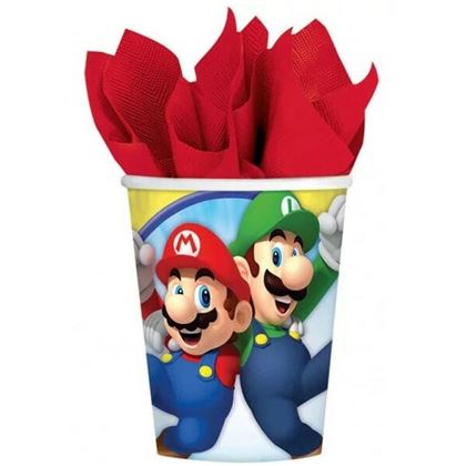 Super Mario papír pohár 8 db-os 250 ml