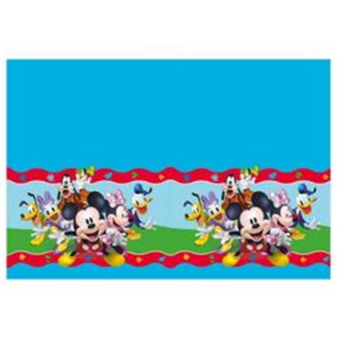 Mikiegér - Mickey Rock The House Papír Parti Asztalterítő - 120 cm x 180 cm