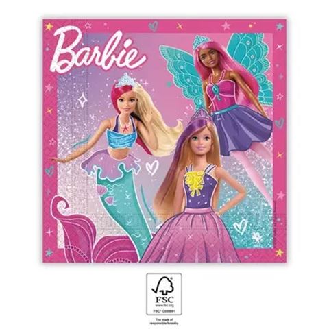 Barbie Fantasy szalvéta 20 db-os