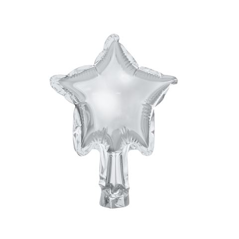 Fólia lufi- ezüst csillag (12cm)