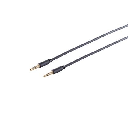 Cosaelctronics Audiokábel 3 5 mm vékony fekete 1 5 m