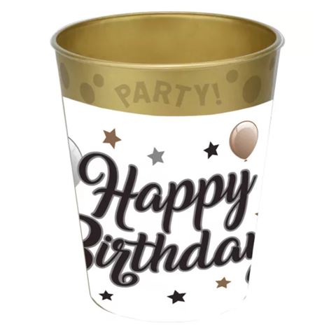 Happy Birthday pohár műanyag