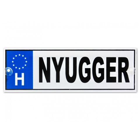 Rendszámtábla Nyugger