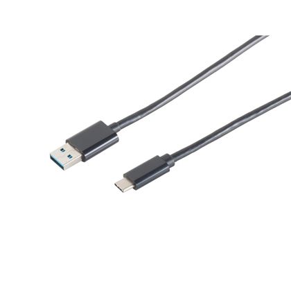 CosaelctronicsłEU USB-A Adapter kábel USB-C 3.0 Fekete 1m