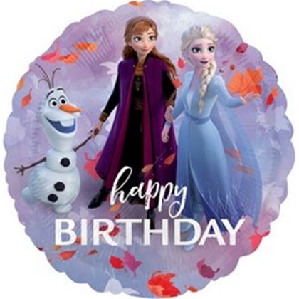17 inch-es Jégvarázs 2 - Frozen 2 Happy Birthday Szülinapi Fólia Lufi