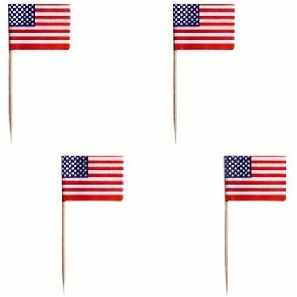 Falatkapálcika - Amerikai zászlós 50 darabos