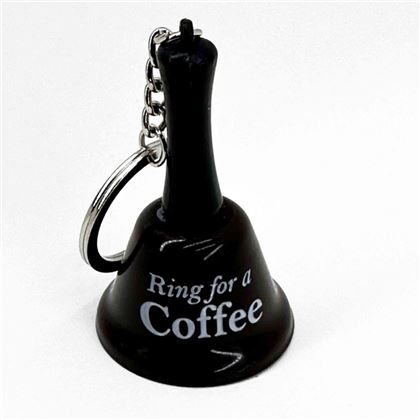 Vicces Csengő Kulcstartó - Ring for a coffee