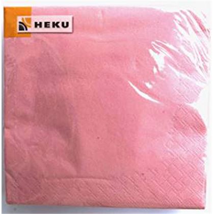Heku Szalvéta - Egyszínű 3 rétegű Rózsaszín 20db