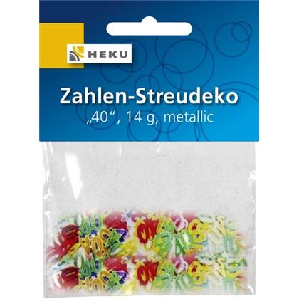 Heku 40-es számos színes születésnapi party konfetti - 14 gramm 7