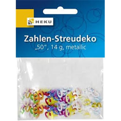 Heku 50-es számos színes születésnapi party konfetti - 14 gramm 7