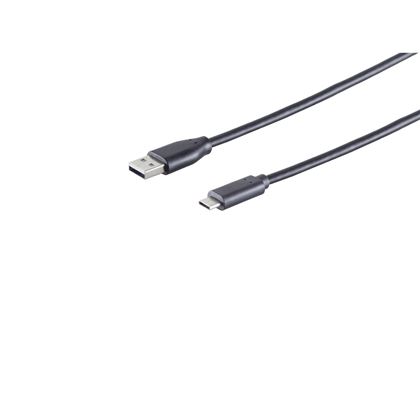 Cosaelctronics USB-A adapterkábel USB-C 2.0 fekete 1 8 m
