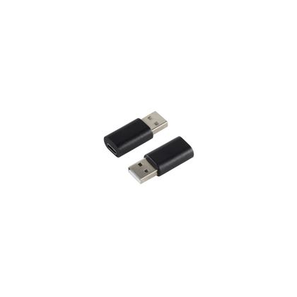 USB-A adapter USB-C aljzat 2.0 fekete