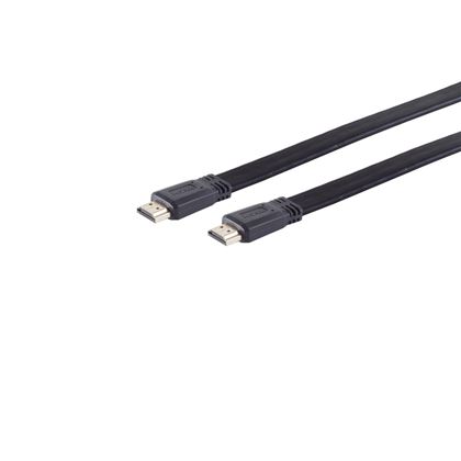 HDMI lapos kábel 4K arany fekete 5 m