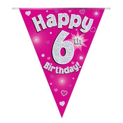 Oaktree Zászlófüzér - Pink 06th Happy Birthday - 3 9 méter