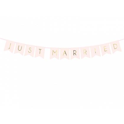 Just Married - Rózsaszín Arany - Banner