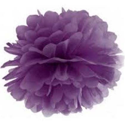 Pompom 35 cm-es lila