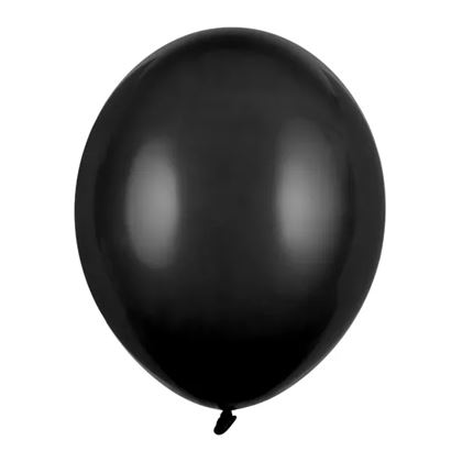 9 inch-es - Pasztell - Fekete színű lufi