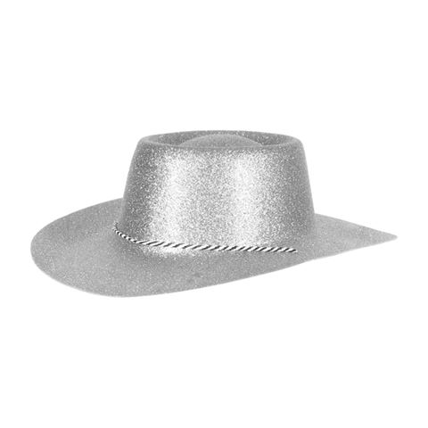 Cowboy kalap Csillogó - Ezüst