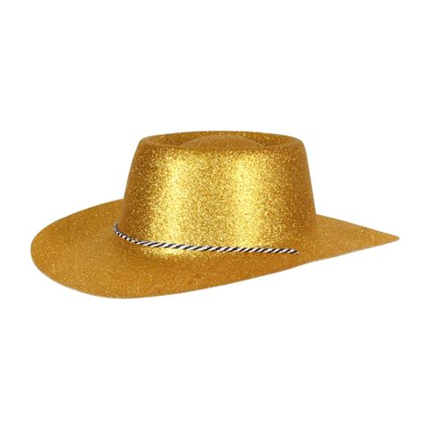 Cowboy kalap Csillogó - Arany