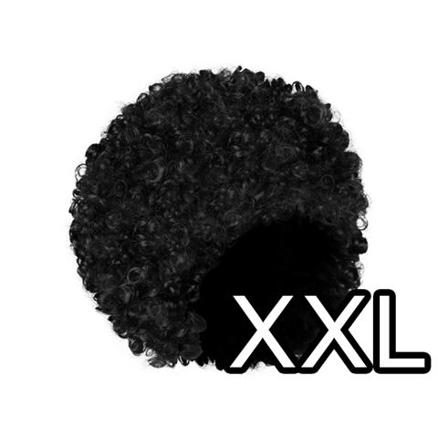 Paróka - Fekete Afro XXL
