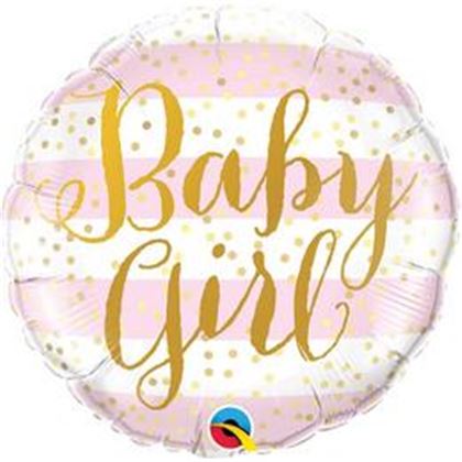 18 inch-es fólia - Baby Girl FehérłRózsaszín
