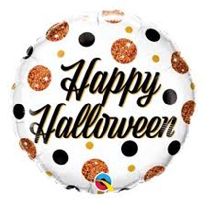 18 inch-es fólia - Happy Halloween Csillogós