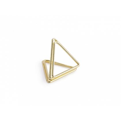 Ültetőkártya tartó - háromszög alakú arany