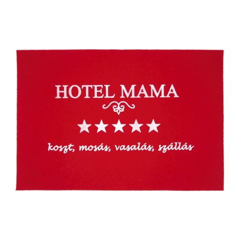 Lábtörlő - Hotel Mama Piros