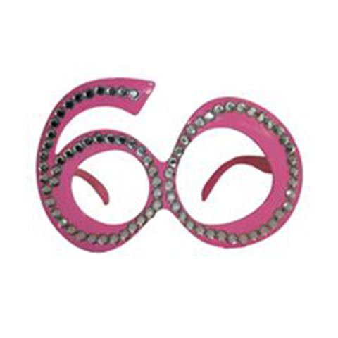 Szemüveg - 60-os alakú rózsaszín