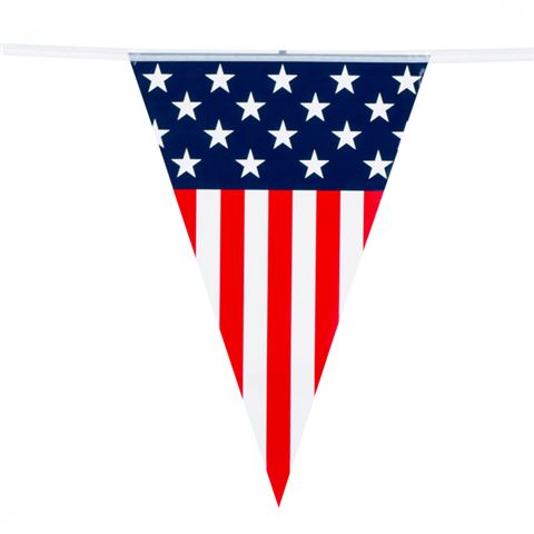 Amerikai party - Háromszög zászlófüzér