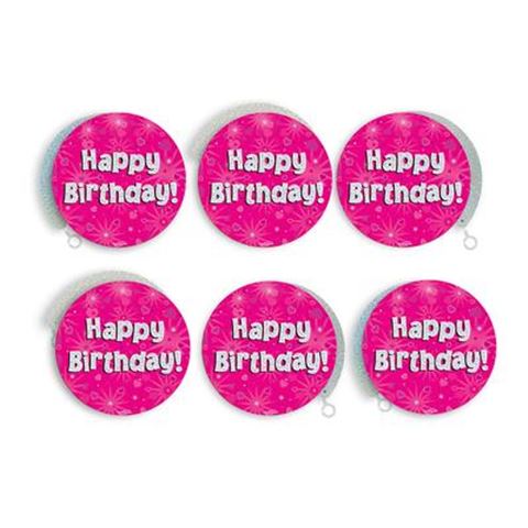 Oaktree Lógó dekoráció - Rózsaszín Happy Birthday